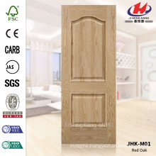 JHK-M01 Two Panels Rare Style Red Oak Veneer Door Skin